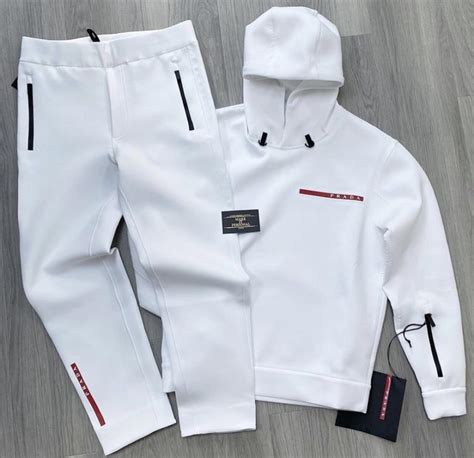 prada tracksuit set men's|Prada tracksuit style.